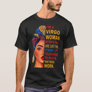 Camiseta Virgo Mujer Mi Gente Habilidades Cumpleaños Virgo