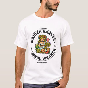 Camiseta Virgo : portadora del símbolo de la cosecha de la