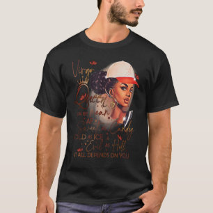 Camiseta Virgo Queen Sweet As Candy Birthday for Black Wom