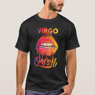 Camiseta Virgo Reina Gradiente Color Zodiac Cumpleaños