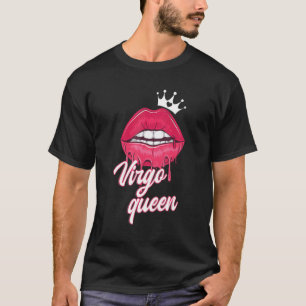 Camiseta Virgo Reina Virgo Reina Virgo Rótulo Zodiac