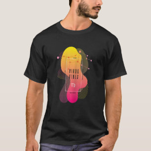 Camiseta Virgo Reina Zodiac Horóscopo Chica Modo Rosa