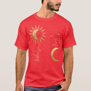 Camiseta Virgo Sun-Capricorn Moon Zodiac