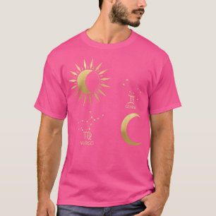 Camiseta Virgo Sun-Gemini Moon Zodiac  