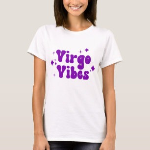 Camiseta Virgo Vibes Zodiac Astrología Estrellas moradas