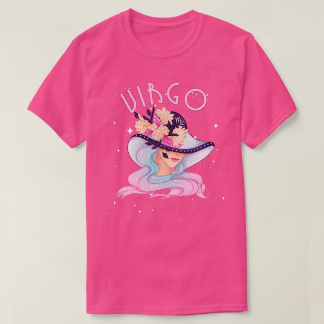Camiseta Virgo Zodiac Horoscope Rótulo Cumpleaños Tarot Ast (Diseño del anverso)
