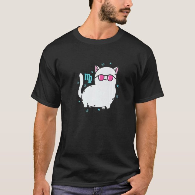 Camiseta Virgo Zodiac Sign as a Cat Horoscope (Anverso)