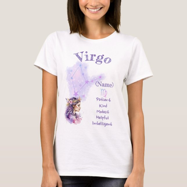 Camiseta Virgo zodiac sign T-Shirt *1 (Anverso)