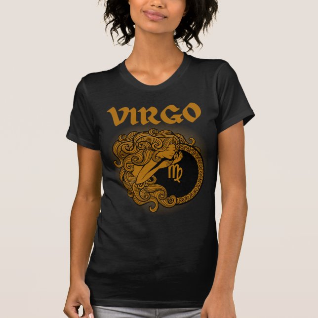 Camiseta Virgo zodiaco de estilo medieval (Anverso)