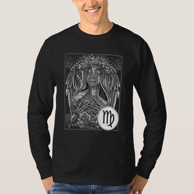 Camiseta Virgo Zodiaco Inspirado en el Horóscopo Virgo Rela (Anverso)