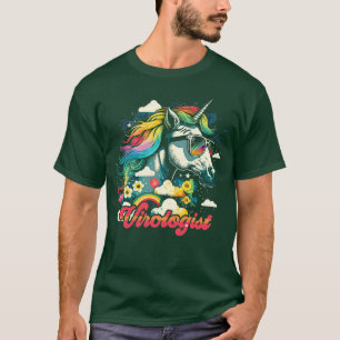 Camiseta Virología de Rainbow Unicorn