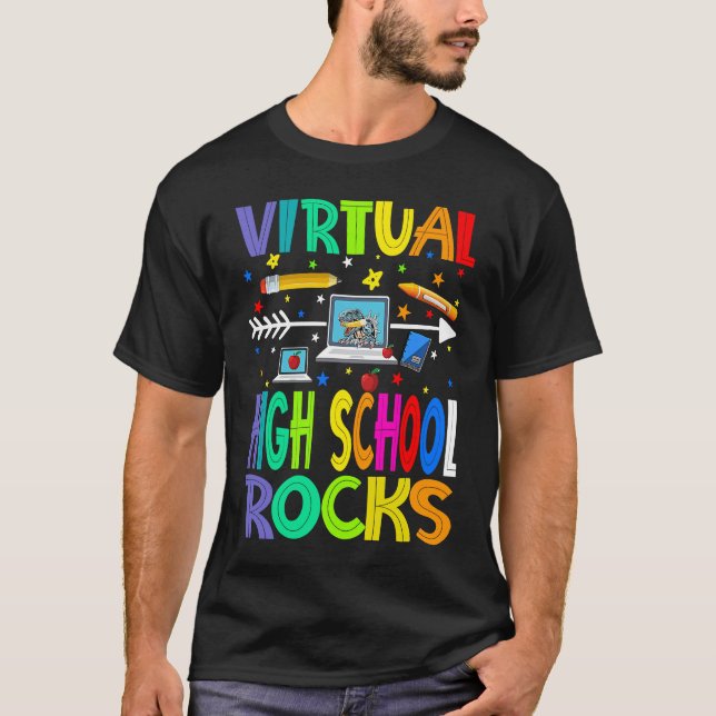 Camiseta Virtual High School Rocks Back To School (Anverso)