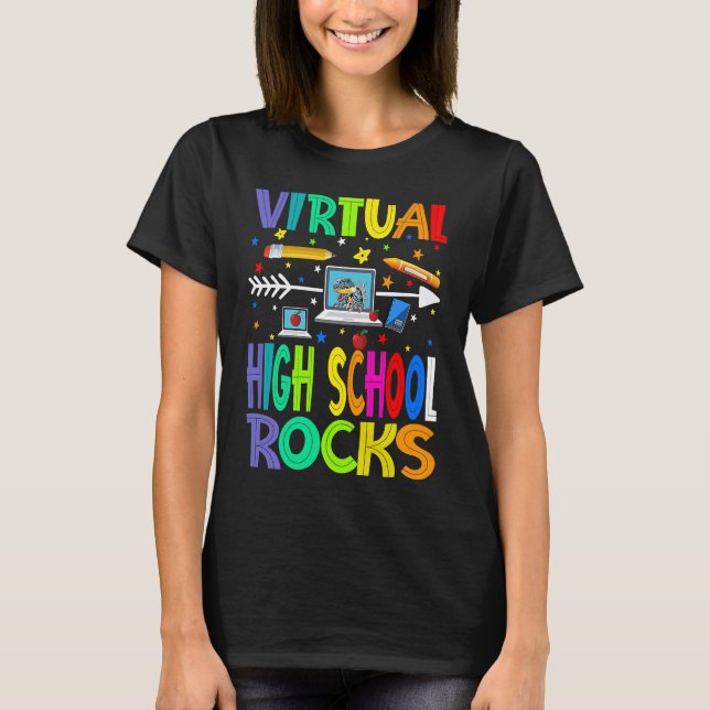 Camiseta Virtual High School Rocks Back To School (Anverso)