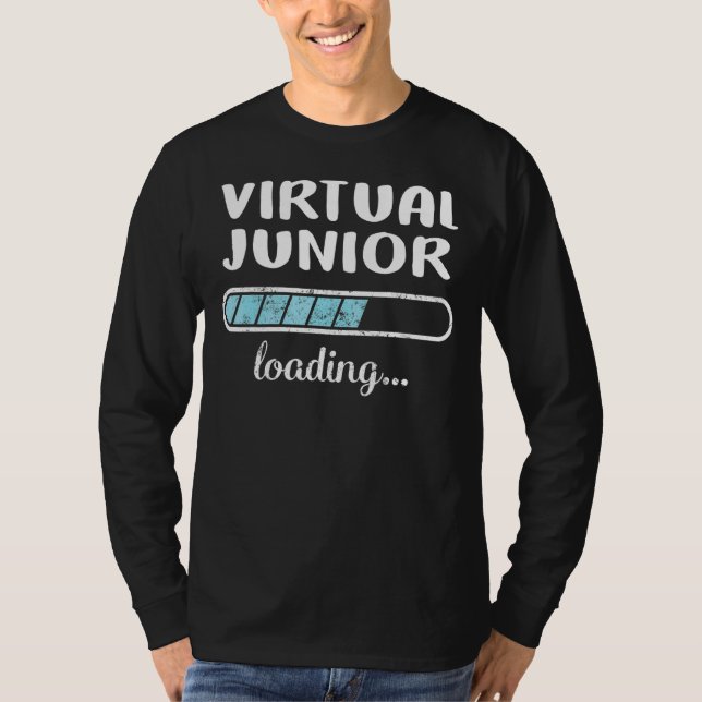 Camiseta Virtual Junior Loding Family Friends Humor Trendy (Anverso)