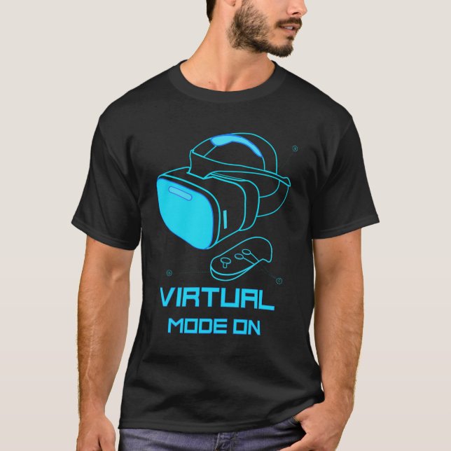Camiseta Virtual Mode Virtual Reality Hmd Remote Vr Technol (Anverso)