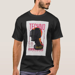 Camiseta Virtual Reality Gaming Techno Cyberpunk Music