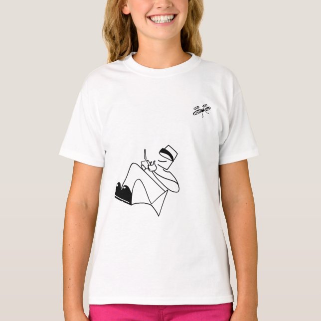 Camiseta Virtualmente Droning (Anverso)