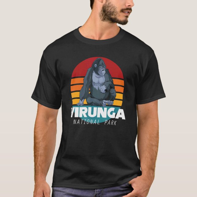 Camiseta Virunga National Park Safari Gorilla Souvenir Afri (Anverso)