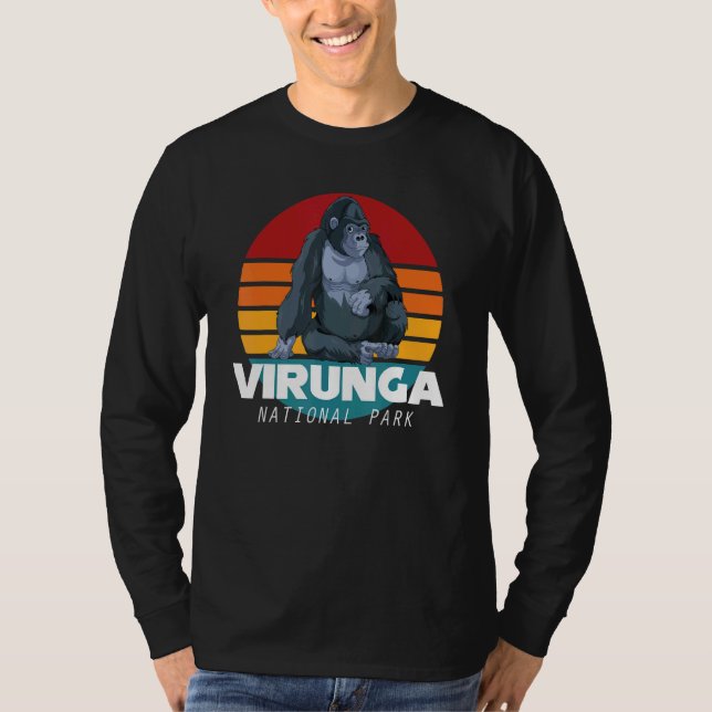 Camiseta Virunga National Park Safari Gorilla Souvenir Afri (Anverso)