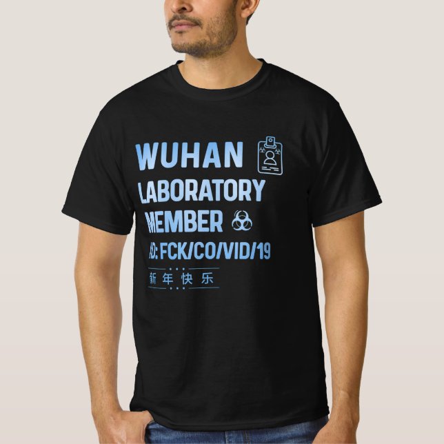 Camiseta Virus del laboratorio de Wuhan chino (Anverso)