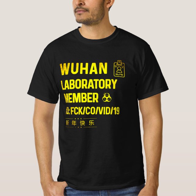 Camiseta Virus del laboratorio Wuhan wuhan (Anverso)