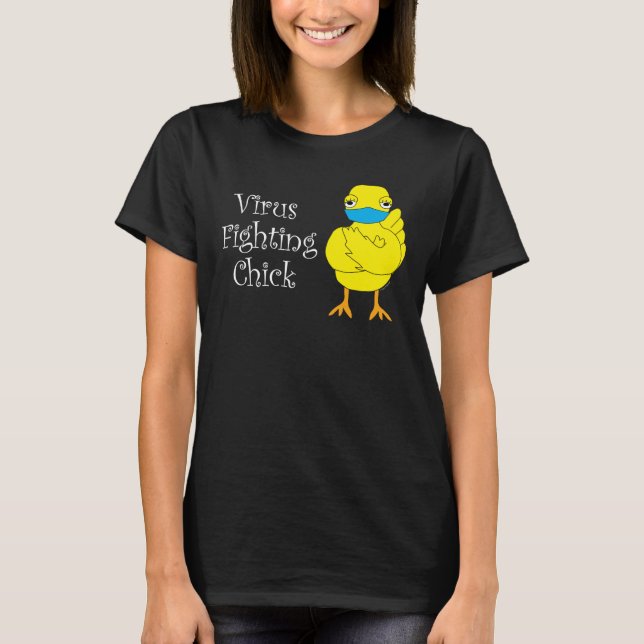 Camiseta Virus Fighting Chick (Anverso)