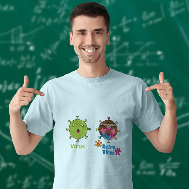 Camiseta Virus y virus retro divertidos (Subido por el creador)