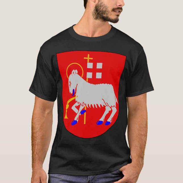 Camiseta Visby, Suecia, escudo de armas de Gotland (Anverso)