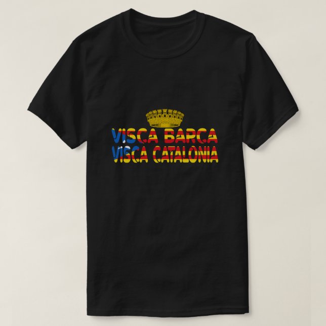Camiseta Visca Barca Visca Catalunya (Diseño del anverso)