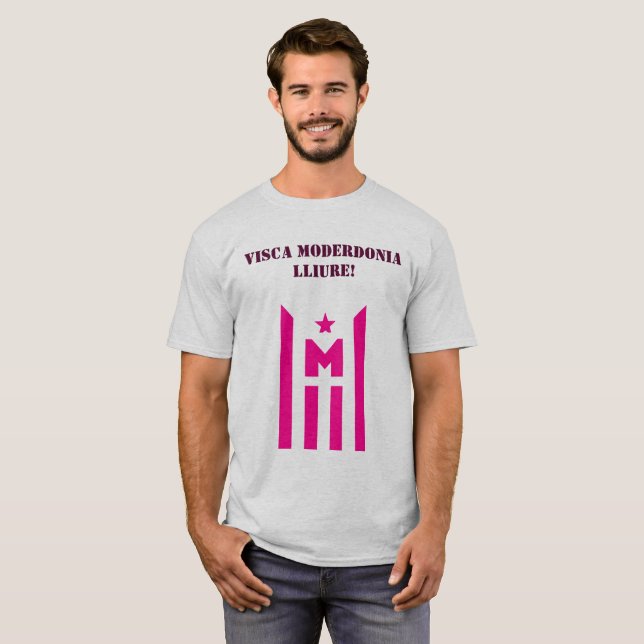 Camiseta Visca Moderdonia lliure! (Anverso completo)