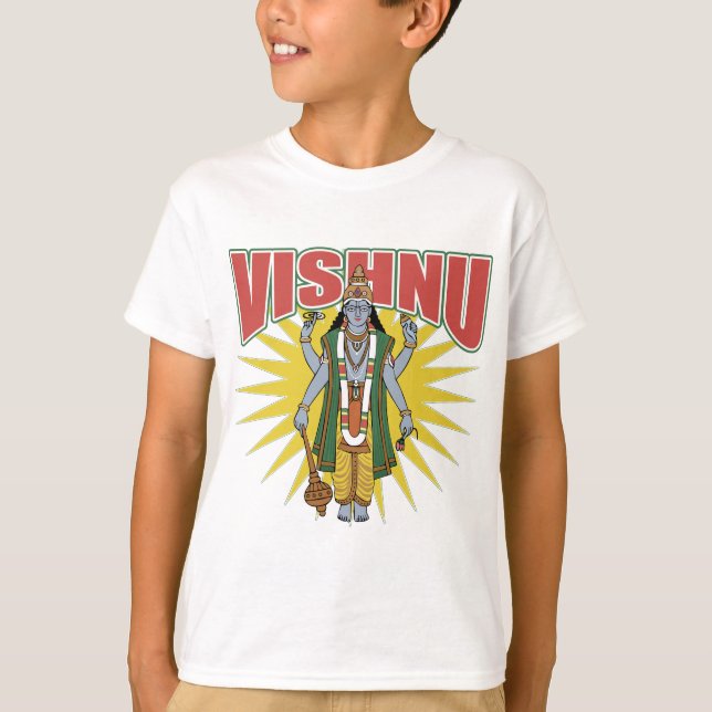 Camiseta Vishnu hindú (Anverso)