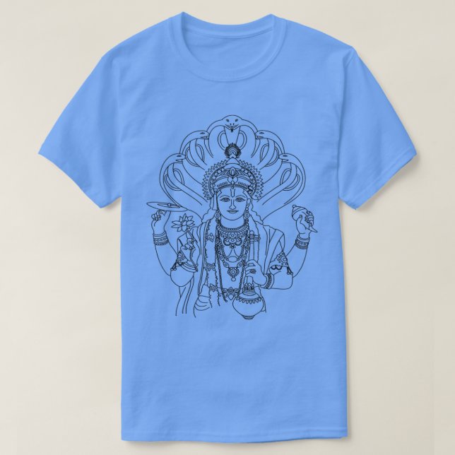 Camiseta Vishnu  Vedic Hindu God Hinduism Graphic Tee  (Diseño del anverso)
