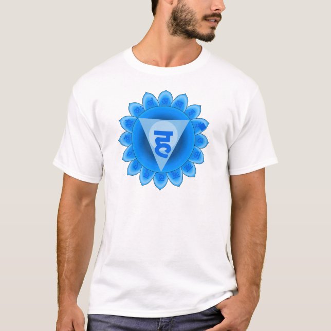 Camiseta Vishuddha la garganta Chakra (Anverso)