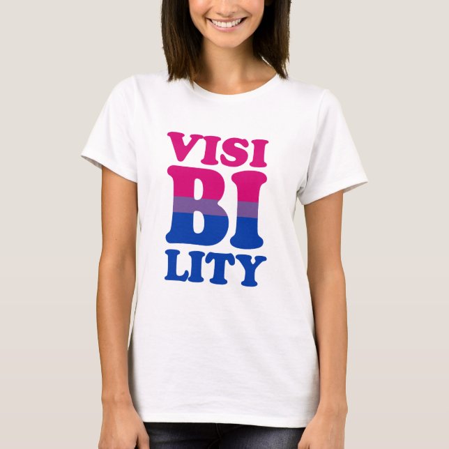 Camiseta Visibilidad bisexual (Anverso)
