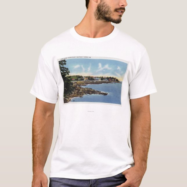 Camiseta Visión a lo largo del punto del océano, hogares (Anverso)