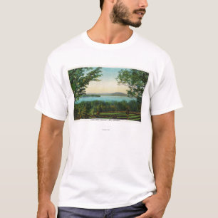 Camiseta Visión a través del lago Rangeley