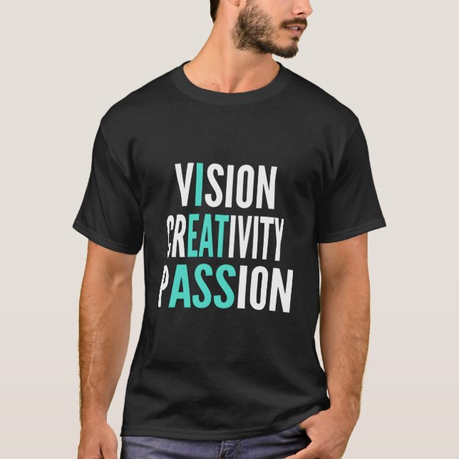 Camiseta Visión Creatividad Pasión (Anverso)