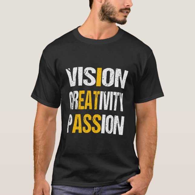 Camiseta Visión Creatividad Pasión (Anverso)