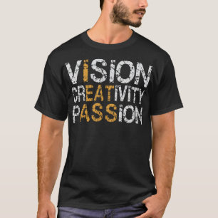 Camiseta Visión Creatividad Pasión Humor Divertido
