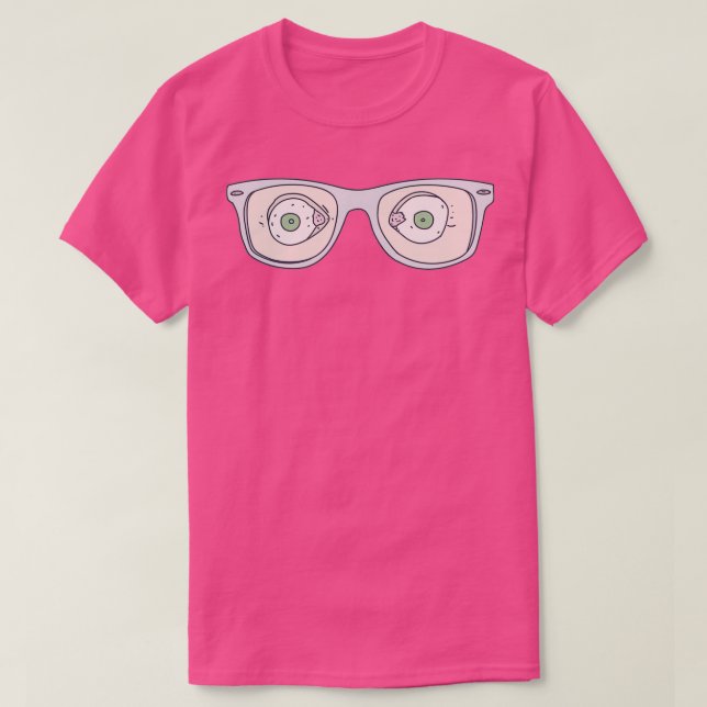 Camiseta Visión De 2020 Mirando En Bala Cuatro Gafas De Ojo (Diseño del anverso)
