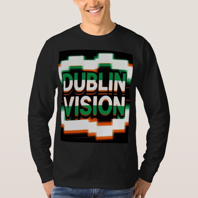 Camiseta Visión de Dublín Pixel Pulse (Anverso)