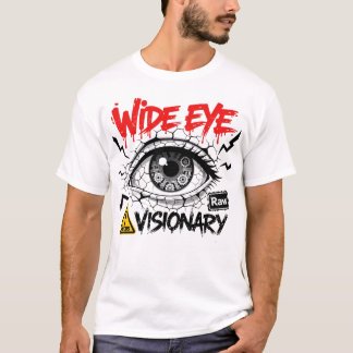 Camiseta Visión de Ojo Ancho Gráfica de Ropa Callejera Crud