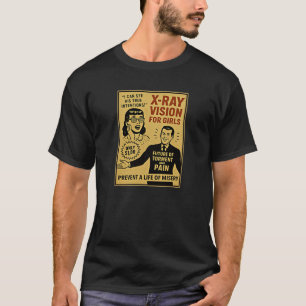 Camiseta Visión de Rayos X para Chicas Anuncio de estilo de