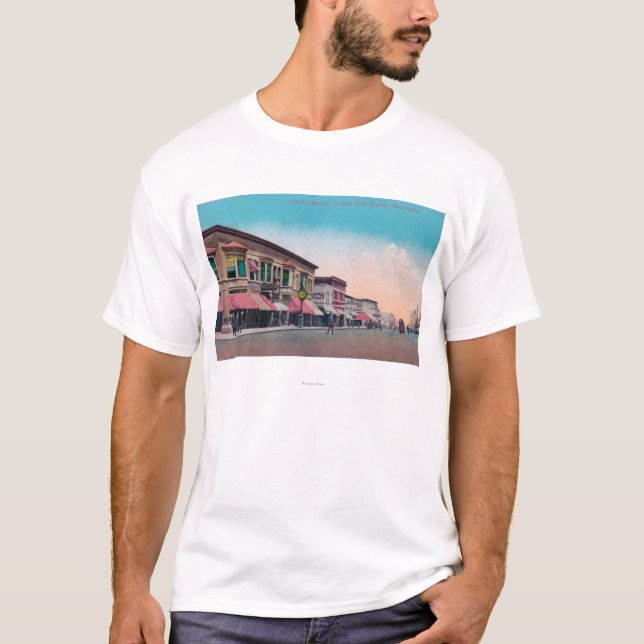 Camiseta Visión del este desde Hewitt AvenueEverett, WA (Anverso)