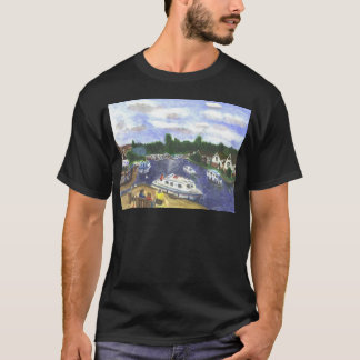 Camiseta Visión desde el puente Norfolk Broads de Wroxham