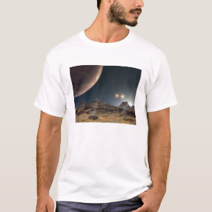 Camiseta Visión desde una luna hipotética en órbita