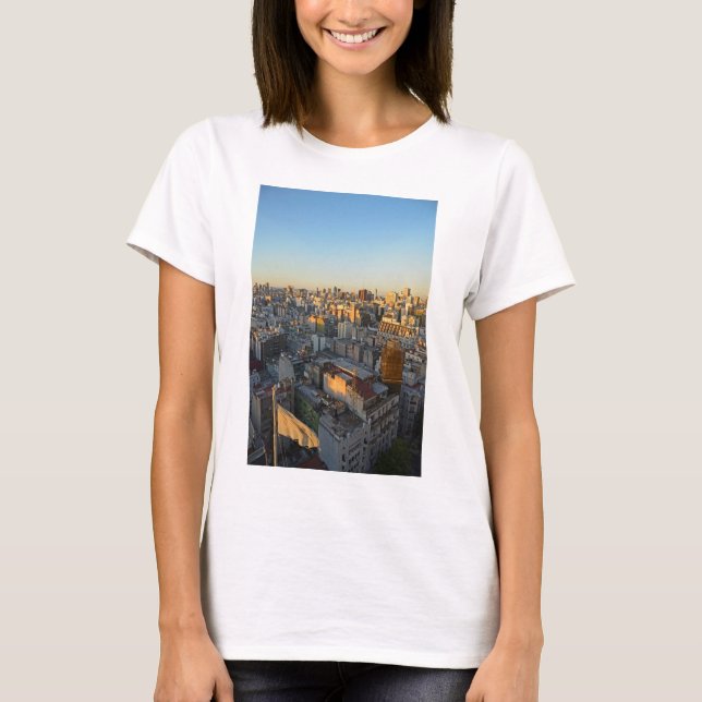 Camiseta Visión elevada sobre la vecindad de Balvanera (Anverso)