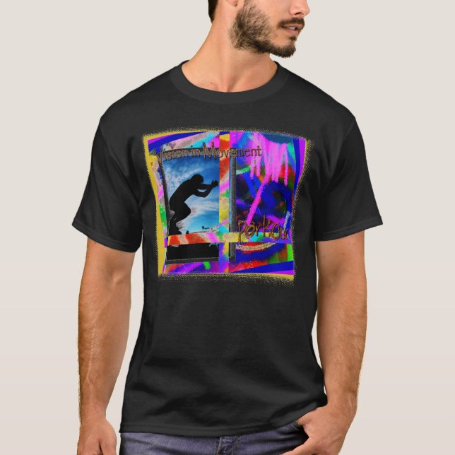 Camiseta Vision en el movimiento: Parkour (Anverso)