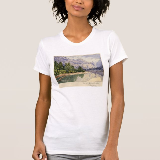 Camiseta Visión en el valle California de Yo-Semite (Anverso)