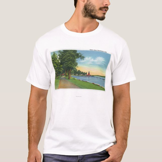 Camiseta Visión escénica a lo largo del lago (Anverso)